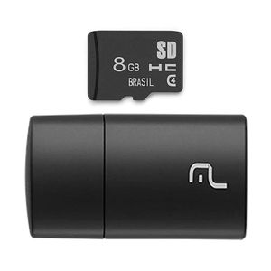 Pen Drive 2 Em 1 Leitor Usb + Cartao De Memoria Classe 4...