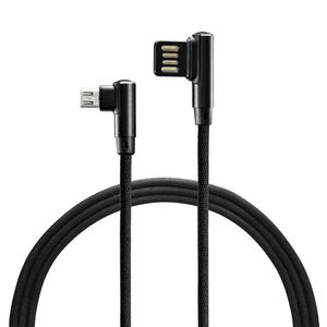 Cabo Micro Usb 90 Multilaser Warrior Wi388 Nylon 1,2m