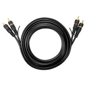Cabo De Audio Evus C-018 2 Rca Macho X 2 Rca Macho Gold - 3m