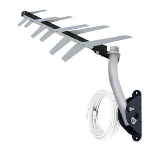 Antena Externa Digital Aquario Dtv-1500 Full Hd 10mt Cabo