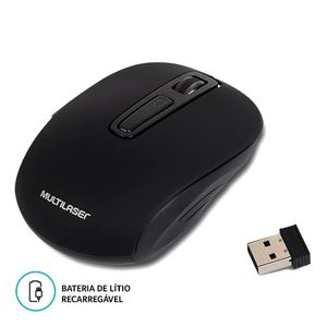 Mouse Multilaser Sem Fio Wave Litio 1600dpi 6 Botoes - Mo277