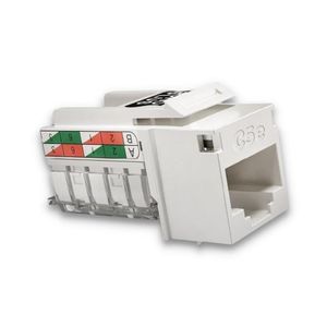 Conector Femea Para Cabo De Rede E Internet Rj45 Sohoplus Cat5e Branco 35050411