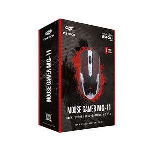 Mouse Otico Gamer C3tech Mg-11bsi Preto E Prata