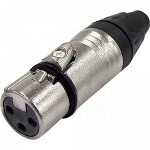 Conector Cannon Fêmea 3 Polos Metal Jccn0017 Storm - Pct...