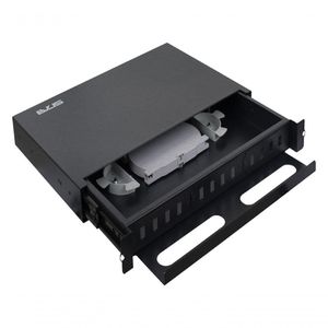 Caixa Dio 19" Evus Ev-dio12 12fo Para Rack Preto