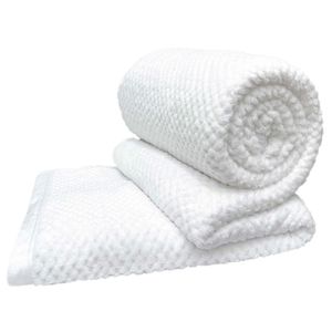 Cobertor Casa Scarpa Poppy Queen Manta Ultrasoft Alto Relevo Super Macia - Branco