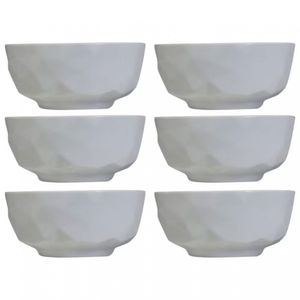 Conjunto 6 Tigelas G Edros Em Porcelana 2 L Germer Branco