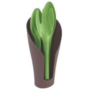 Jogo Para Jardinagem Tramontina Cocoon Em Plástico 4 Peças Verde Com Marrom