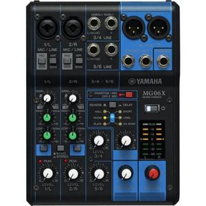 Mesa De Som Yamaha Mg06x 6 Canais Bivolt Preta