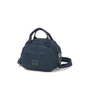 Bolsa Transv 3zps Moda Crinkle Up4you Azul Escuro - Unico Azul Escuro