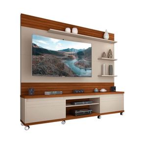 Estante Home Para Tv Até 70 Polegadas Cedro Off White-freijó