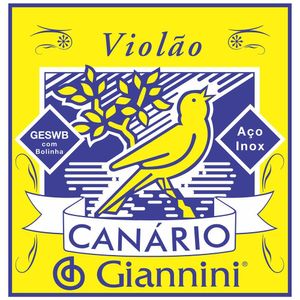 Corda Para Violao Giannini Geswb Serie Canario Bolinha Aco