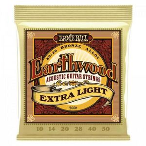 Encordoamento Para Violão Aço .010 Extra Leve Earthwood 2006