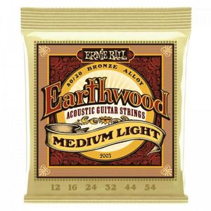 Encordoamento Para Violão Aço .012 Médio Leve Earthwood 2003