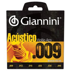 Corda Para Violao Giannini Geswal Bronze Acustica 65- 35