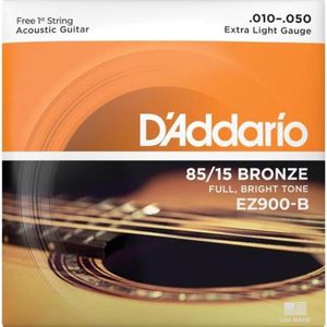 Encordoamento Violão Aço .010-.050 85-15 Bronze Ez900-b D