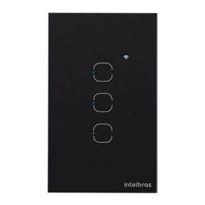 Interruptor Smart Touch Intelbras Ews1003 Wi-fi Com 3 Teclas