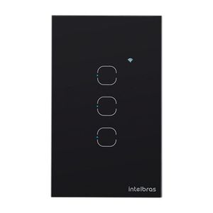Interruptor Smart Wi-fi Touch 3 Preto Mis 1003 4850056
