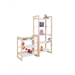 Conjunto Estantes Multiuso Colorê Infantil Branco