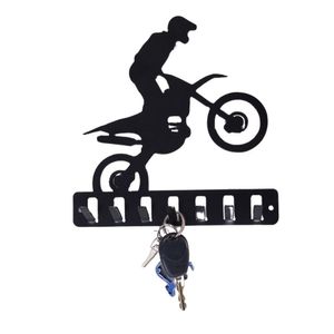Porta Chaves Decorativo Feito Em Chapa Ferro Moto Empinando