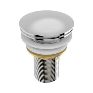 Válvula De Saída D'água Modelo Clique Blukit 101639 Para Tanque E Lavatório Cromado
