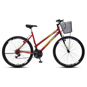 Bicicleta Colli Cazelle Allegra Aro 26 Freio V-brake Vermelho