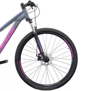Bicicleta Aro 29 Oggi Float Sport - Grafite/rosa/azul Tamanho 15,5