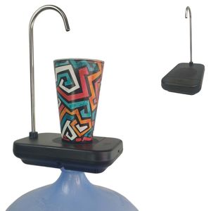 Bomba Eletrica Usb Agua Galão Garrafão Bebedouro Recarregavel Bateria Automatico Com Suporte Cozinha