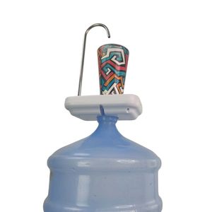 Bomba Eletrica Usb Agua Bebedouro Bateria Galão Garrafão Recarregavel Automatico Com Suporte