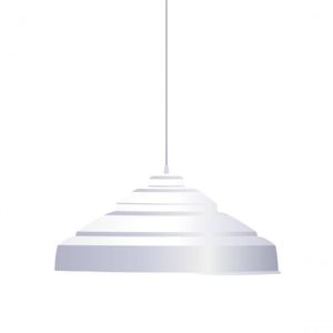 Pendente Lustre Elegante Retro Moderno Branco Branco