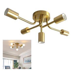 Lustre Sputnik Luminaria 5 Lampadas E27 Moderno Iluminaçao Casa Quarto Sala Ambiente Decoraçao Comercial Residencial