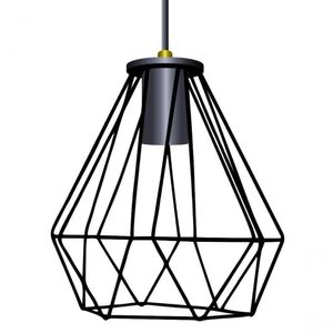 Lustre Luminária Diamante Elegante Pendente 3d Cobre Cobre