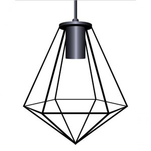 Lustre Pendente Elegante Aramado Diamante Cobre Cobre