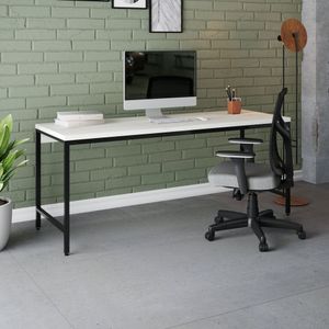 Escrivaninha 180cm Estilo Industrial Diretor Active Yescasa Snow/pret0