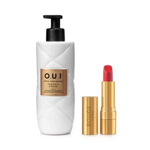Hidratante Paradis Rouge 400ml + Batom Vermelho Rouge à Lèvres 3,5g