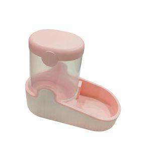 Comedouro E Dispensador De Alimentos Para Pets De 2000 Ml Bege/rosa