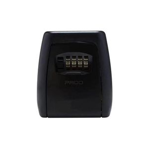 Mini Cofre De Parede Para Chaves Jóias Dinheiro Pado - Preto