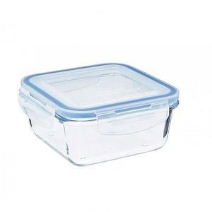 Pote Hermetico Quadrado Marmita De Vidro 550 Ml - Mimo