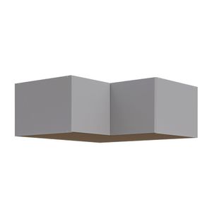Ponte Canto Reto Modular 95cm 2 Portas Jade Cabecasa Madeiramadeira Cinza Urbano