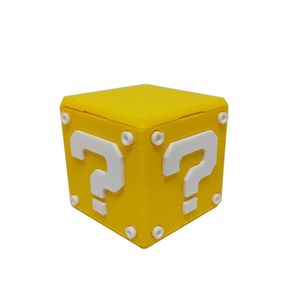 Cubo Interrogação Porta Objetos C- Tampa 5 Cm 3d Mario Gamer Mesa Escritório Geek