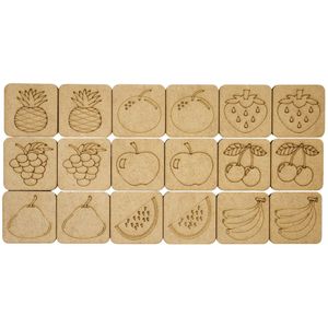 Kit 3 Jogo Da Memória Educativo Com 54 Pçs (5x5) Frutas, Animais E Automóveis
