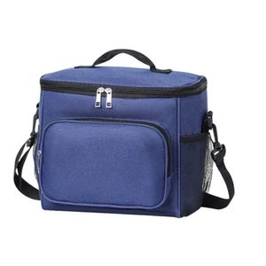 Bolsa Térmica Marmita Lancheira Multiuso Alça Trabalho Passeio Academia Azul