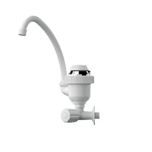Torneira Elétrica 220v/4400w Bica Alta Parede Branca- Sintex