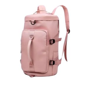 Bolsa Mala Viagem Esportiva Fitness Academia Vira Mochila Rosa
