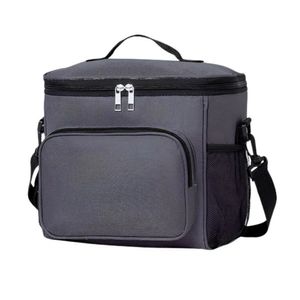 Bolsa Térmica Marmita Lancheira Multiuso Alça Trabalho Academia Cinza