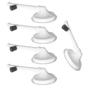 Kit C/ 5 Chuveiro Ducha Plástico 4 C Registro Branco Akato