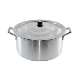 Caçarola Hotel Panela Industrial Em Alumínio Tampa 30cm 15l
