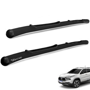 Estribo Lateral Toro 2016 A 2025 Modelo Ranch Aço Preto