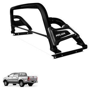 Santo Antonio Hilux 2005 A 2015 Premium Preto Com Barra