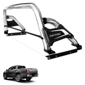 Santo Antonio L200 Triton Sport 2017 A 2025 Premium Cromado Com Barra